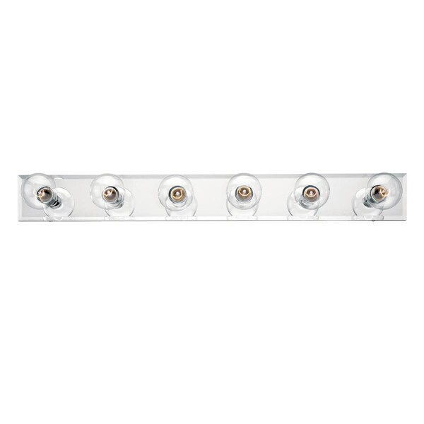 Westinghouse Fixture Wall 100W 6-Light Bath Bar Beveled Mirror No Shade 6645000 - main